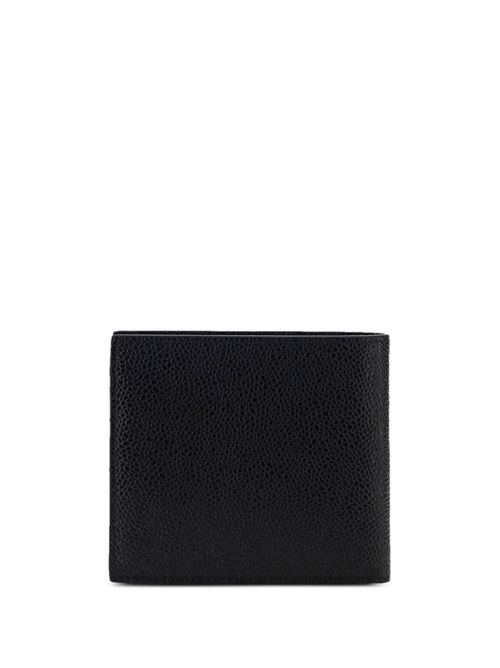 Black leather grained wallet THOM BROWNE | MAW023A00198001